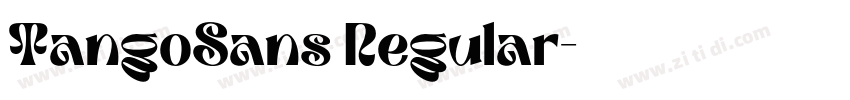 TangoSans Regular字体转换